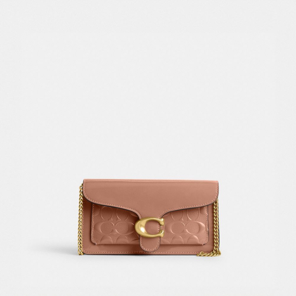 Bolsas Crossbody Coach Tabby Chain Clutch In Signature Leather Feminino Multicoloridas | TWDPZIG-34